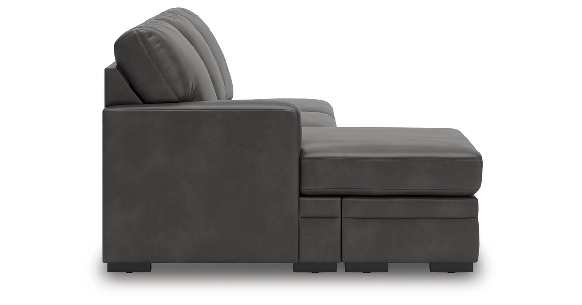Lofton-Pike Shadow Left-Arm Facing Sofa Chaise from Ashley Furniture - Luna Furniture