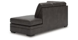 Lofton-Pike Shadow Right-Arm Facing Corner Chaise from Ashley - Luna Furniture