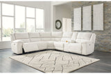 Keensburg Linen 3-Piece Power Reclining Sectional from Ashley - Luna Furniture