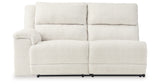 Keensburg Linen Left-Arm Facing Power Reclining Loveseat from Ashley Furniture - Luna Furniture