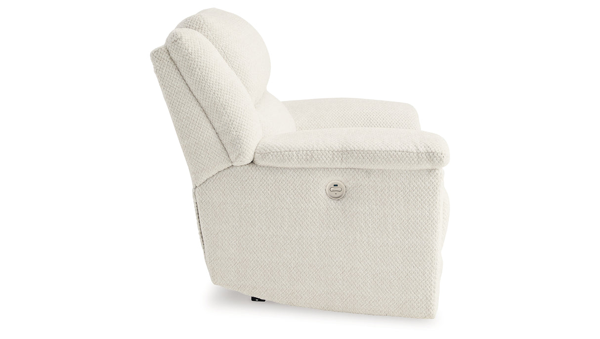 Keensburg 3-Piece Sectional with Recliner in Linen from Ashley Furniture - Luna Furniture