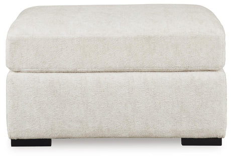 Chessington Ivory 3-Piece Sectional and Ottoman from Ashley - Luna Furniture