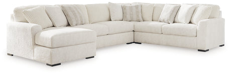 Chessington Ivory 4-Piece LAF Chaise Sectional from Ashley - Luna Furniture