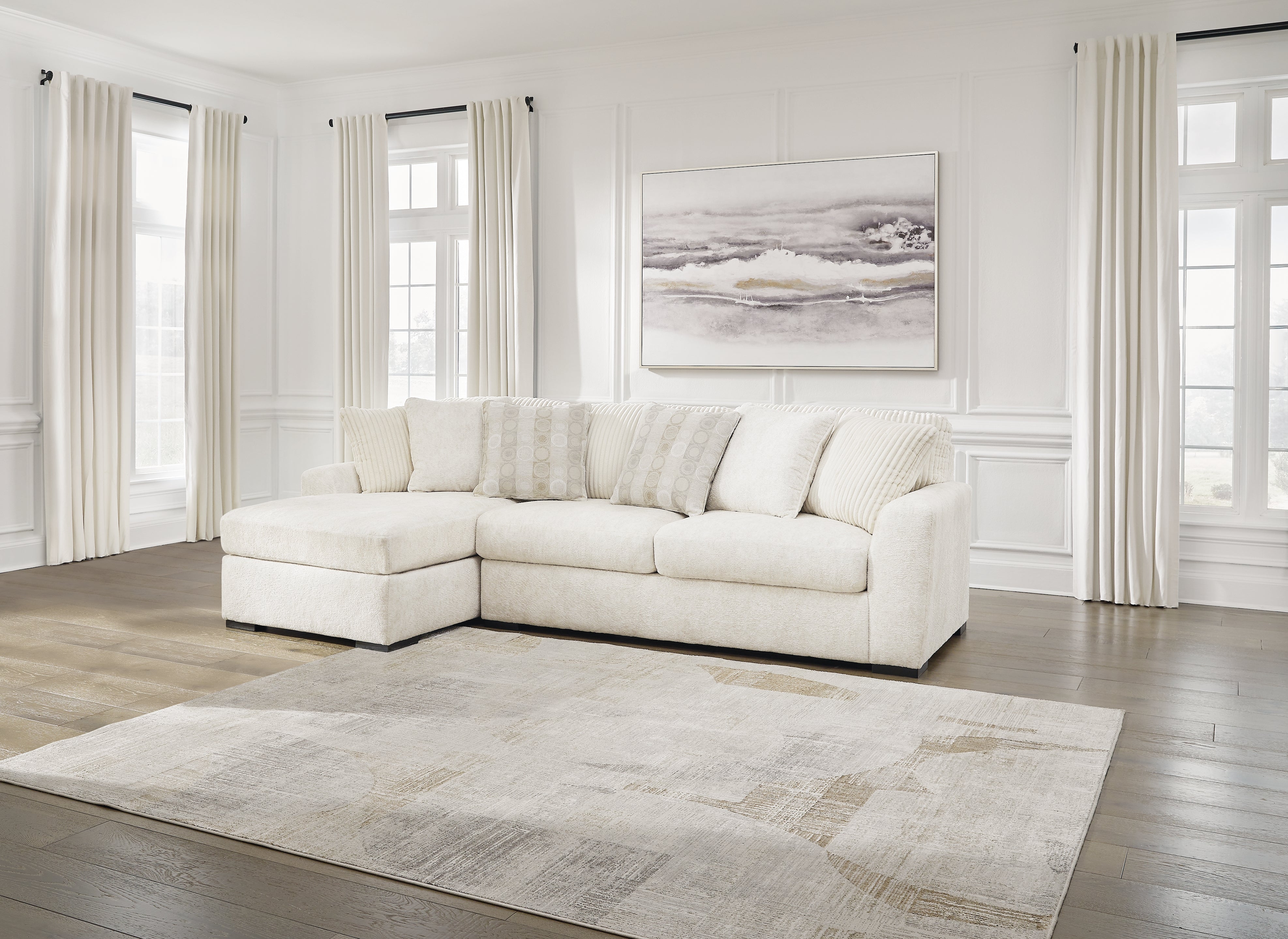 Ashley Chessington Ivory 2-Piece LAF Chaise Sectional – Luna Furniture