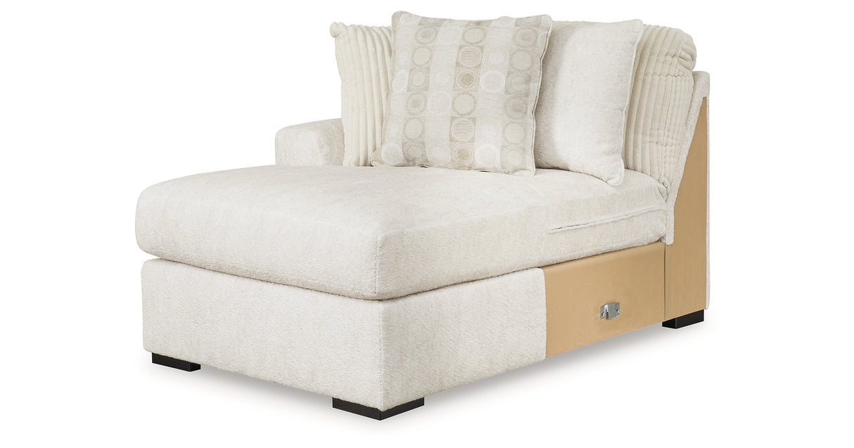 Chessington Ivory Left-Arm Facing Corner Chaise from Ashley - Luna Furniture