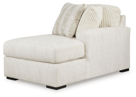 Chessington Cream 2-Piece Sectional and Ottoman from Ashley - Luna Furniture