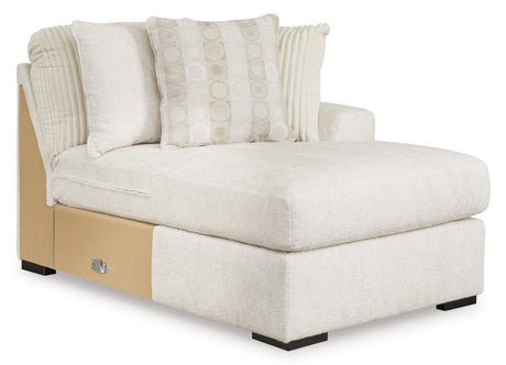 Chessington Ivory 4-Piece RAF Chaise Sectional from Ashley - Luna Furniture