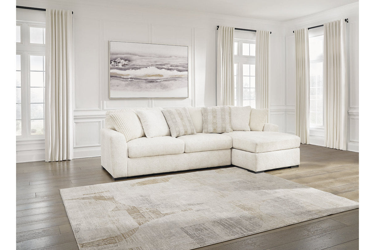 Chessington Ivory 2-Piece RAF Chaise Sectional
