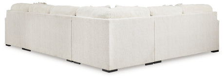 Chessington Ivory 4-Piece RAF Chaise Sectional from Ashley Furniture - Luna Furniture