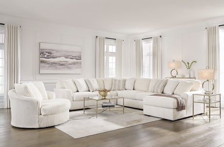 Chessington Ivory 4-Piece RAF Chaise Sectional from Ashley - Luna Furniture