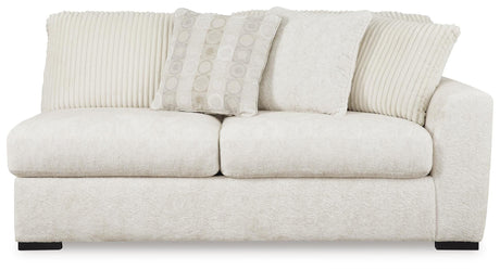 Chessington Ivory 3-Piece Sectional and Ottoman from Ashley - Luna Furniture
