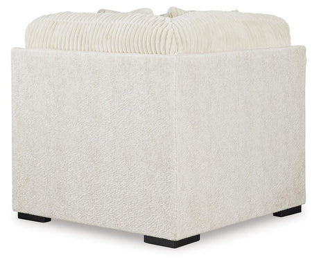 Chessington Ivory 3-Piece Sectional and Ottoman from Ashley - Luna Furniture
