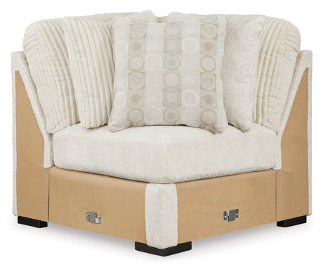 Chessington Ivory 4-Piece RAF Chaise Sectional from Ashley - Luna Furniture