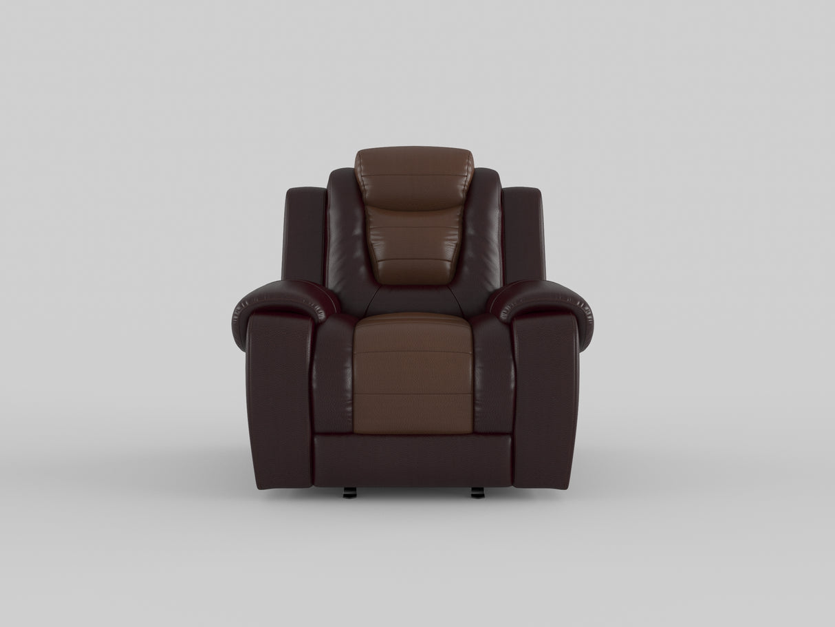 Briscoe Brown Glider Reclining Chair from Homelegance - Luna Furniture