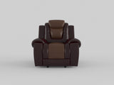 Briscoe Brown Glider Reclining Chair from Homelegance - Luna Furniture