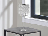 Chandelier Chrome 19" Table Lamp from Crown Mark - Luna Furniture