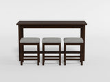 Connected Espresso 4-Piece Counter Height Set from Homelegance - Luna Furniture
