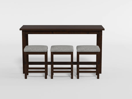 Connected Espresso 4-Piece Counter Height Set from Homelegance - Luna Furniture