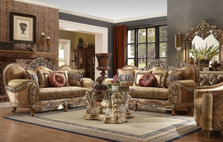 HD-622 Antique Brown 3-Piece Living Room Set from Homey Design - Luna Furniture