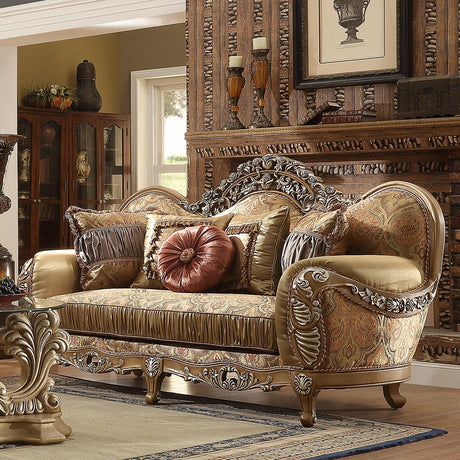 HD-622 Antique Brown 3-Piece Living Room Set from Homey Design - Luna Furniture