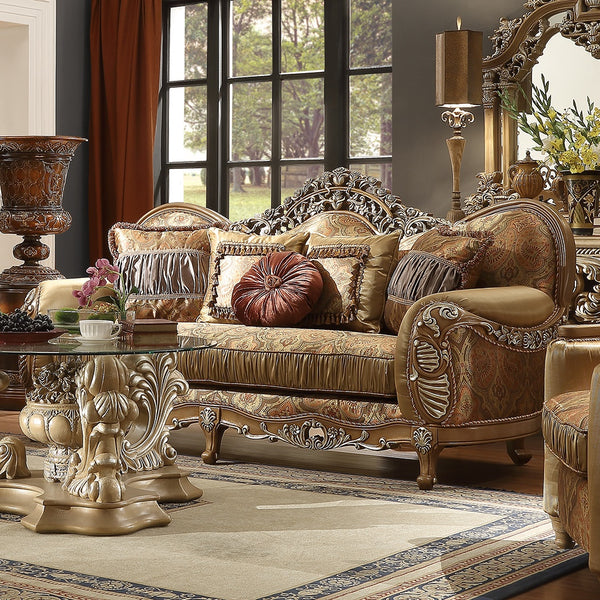 HD-622 Antique Brown Sofa