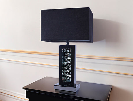 Monica Black Table Lamp from Crown Mark - Luna Furniture