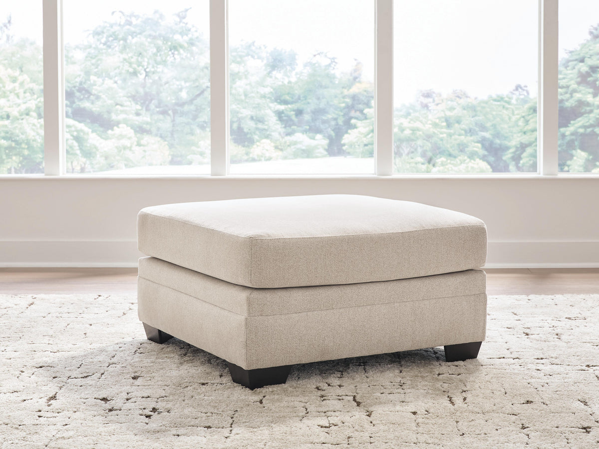 Mandi Point Marble Oversized Accent Ottoman from Ashley - Luna Furniture