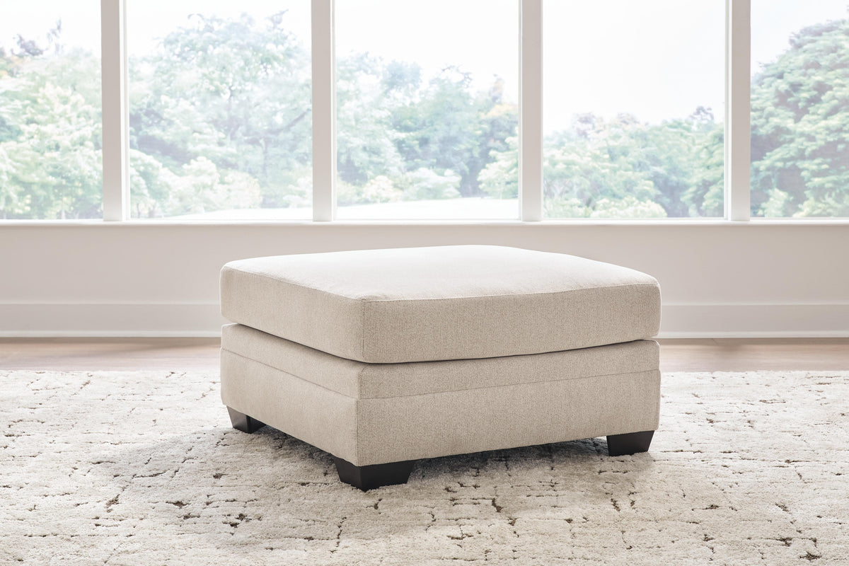 Mandi Point Marble Oversized Accent Ottoman from Ashley - Luna Furniture