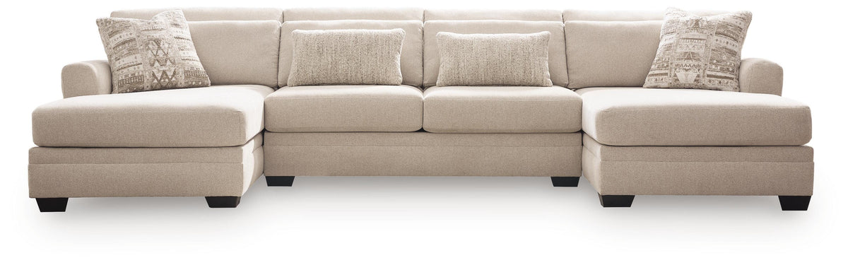 Mandi Point Marble 3-Piece Double Chaise Sectional from Ashley - Luna Furniture