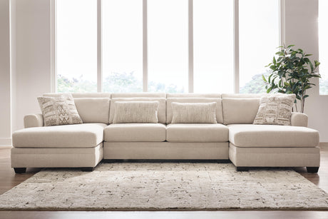 Mandi Point Marble 3-Piece Double Chaise Sleeper Sectional from Ashley - Luna Furniture