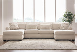 Mandi Point Marble 3-Piece Double Chaise Sectional from Ashley - Luna Furniture