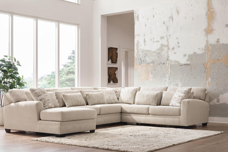 Mandi Point Marble 4-Piece Sectional with Chaise from Ashley - Luna Furniture