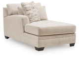 Mandi Point Marble Left-Arm Facing Corner Chaise from Ashley - Luna Furniture