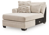 Mandi Point Marble Left-Arm Facing Corner Chaise from Ashley - Luna Furniture