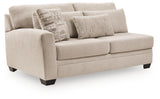 Mandi Point Marble Left-Arm Facing Loveseat from Ashley - Luna Furniture