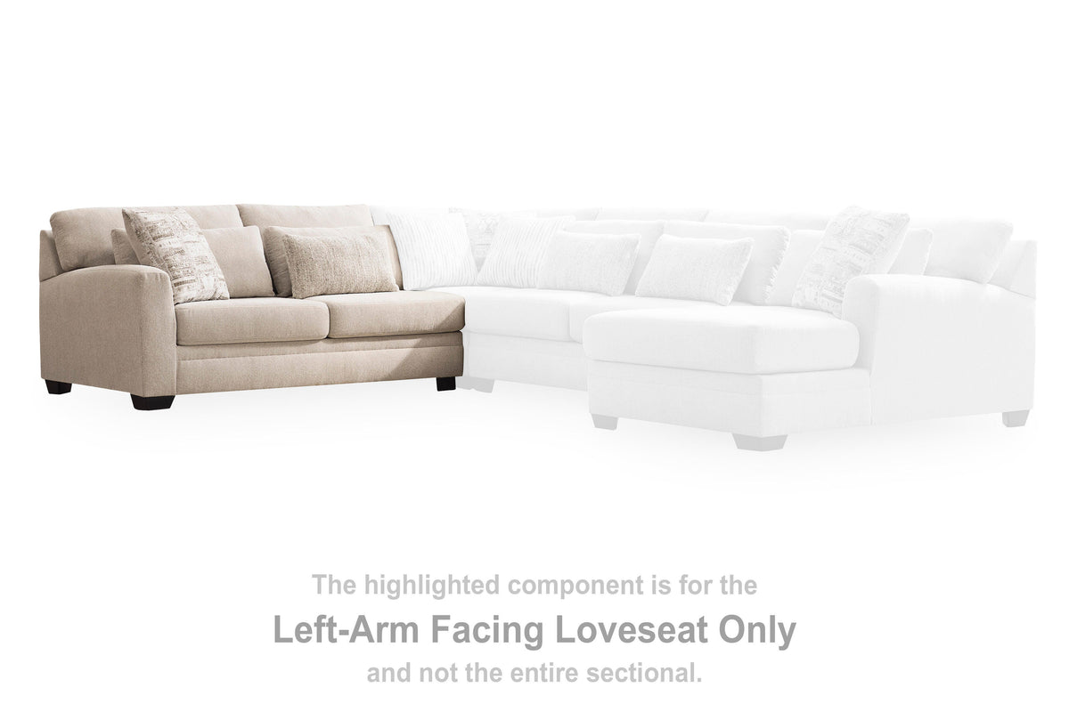 Mandi Point Marble Left-Arm Facing Loveseat from Ashley - Luna Furniture