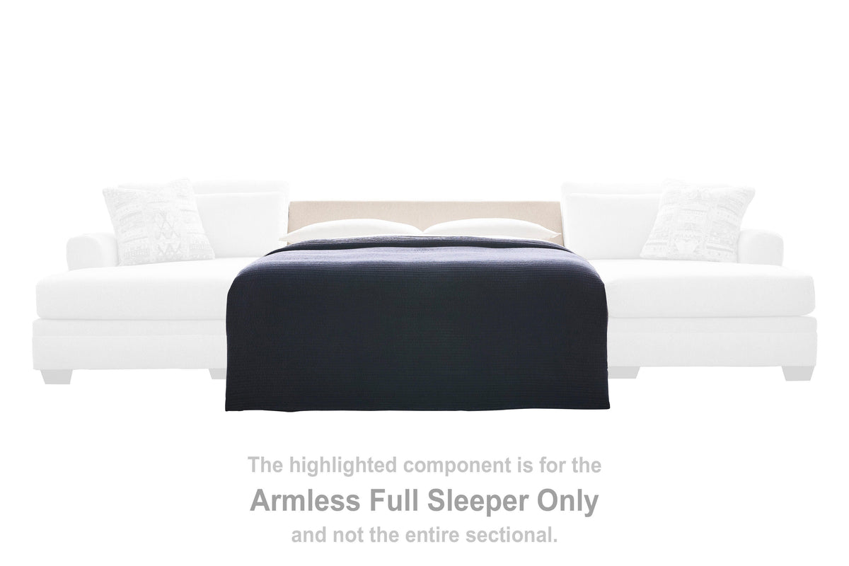 Mandi Point Marble Armless Full Sleeper from Ashley - Luna Furniture