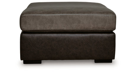 Castille Way Fossil Oversized Accent Ottoman from Ashley - Luna Furniture