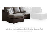 Castille Way Fossil Left-Arm Facing Queen Sofa Chaise Sleeper from Ashley - Luna Furniture