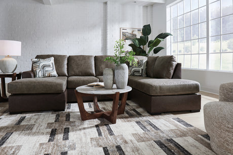 Castille Way Fossil 2-Piece LAF Sleeper Sectional with Chaise from Ashley - Luna Furniture