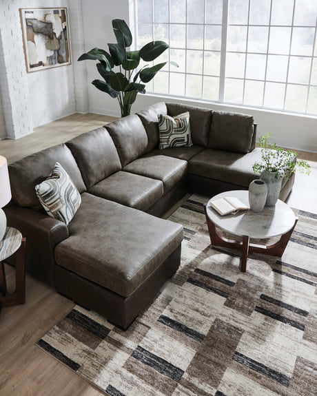 Castille Way Fossil 2-Piece LAF Sleeper Sectional with Chaise from Ashley - Luna Furniture