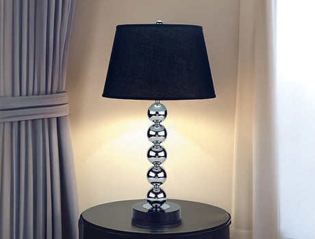 Stacked Ball Chrome 29" Table Lamp, Set of 2 from Crown Mark - Luna Furniture