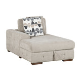 Raife Taupe 4-Piece Sectional with Right Chaise from Homelegance - Luna Furniture