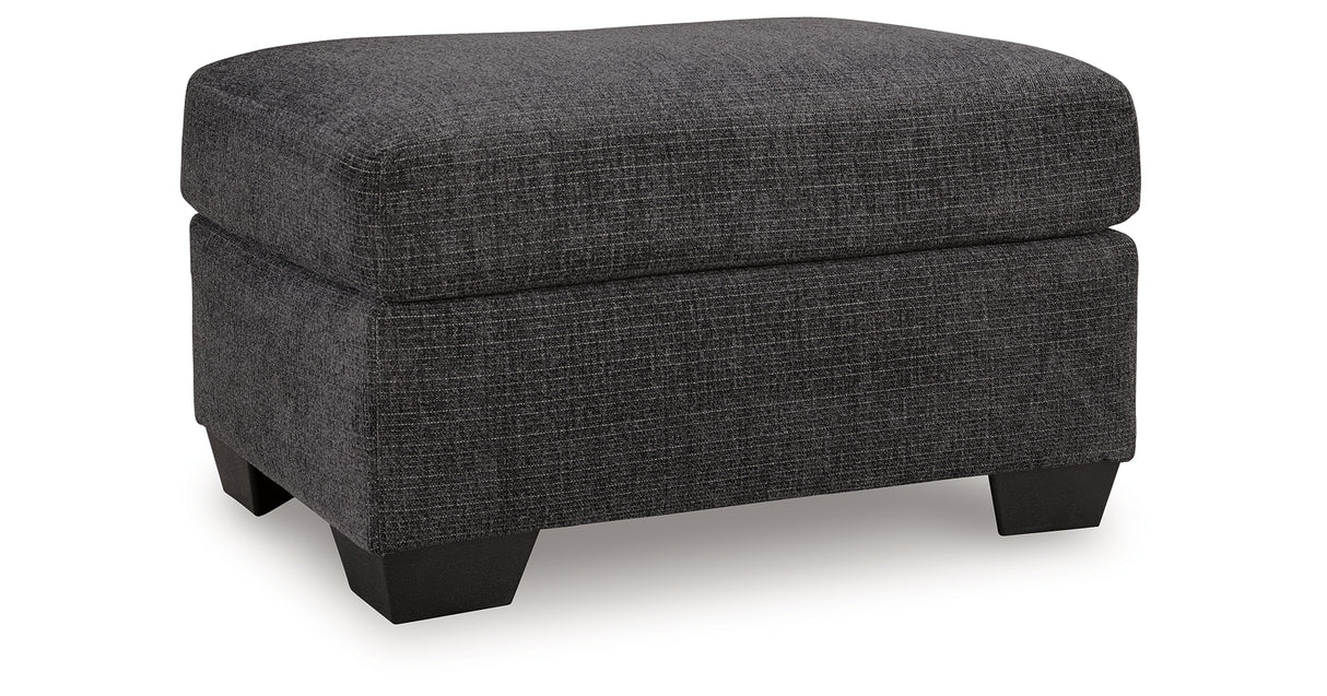 Loreo Ebony Ottoman from Ashley Furniture - Luna Furniture