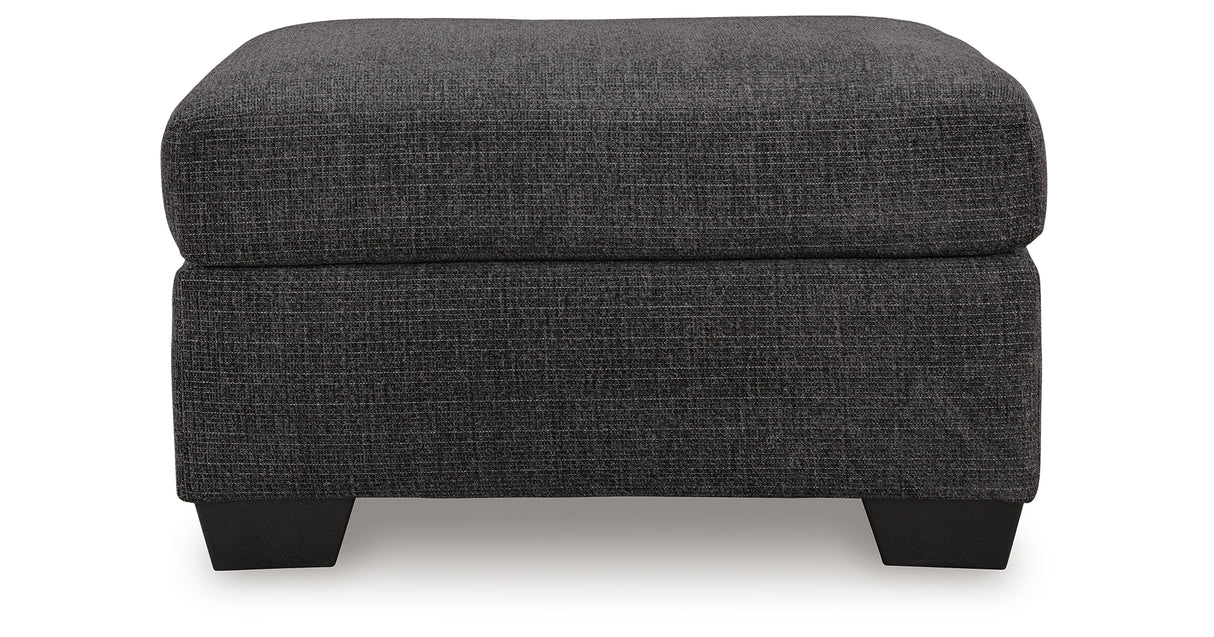 Loreo Ebony Ottoman from Ashley Furniture - Luna Furniture