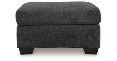 Loreo Ebony Ottoman from Ashley - Luna Furniture