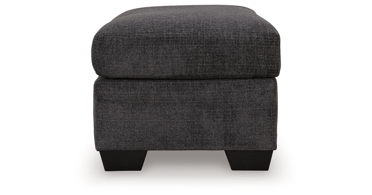 Loreo Ebony Ottoman from Ashley Furniture - Luna Furniture