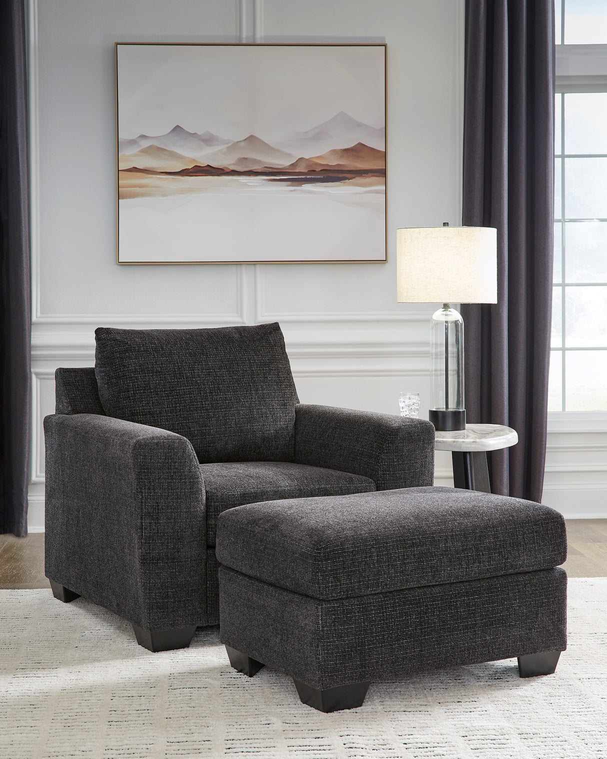 Loreo Ebony Living Room Set from Ashley - Luna Furniture