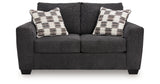 Loreo Ebony Loveseat from Ashley Furniture - Luna Furniture