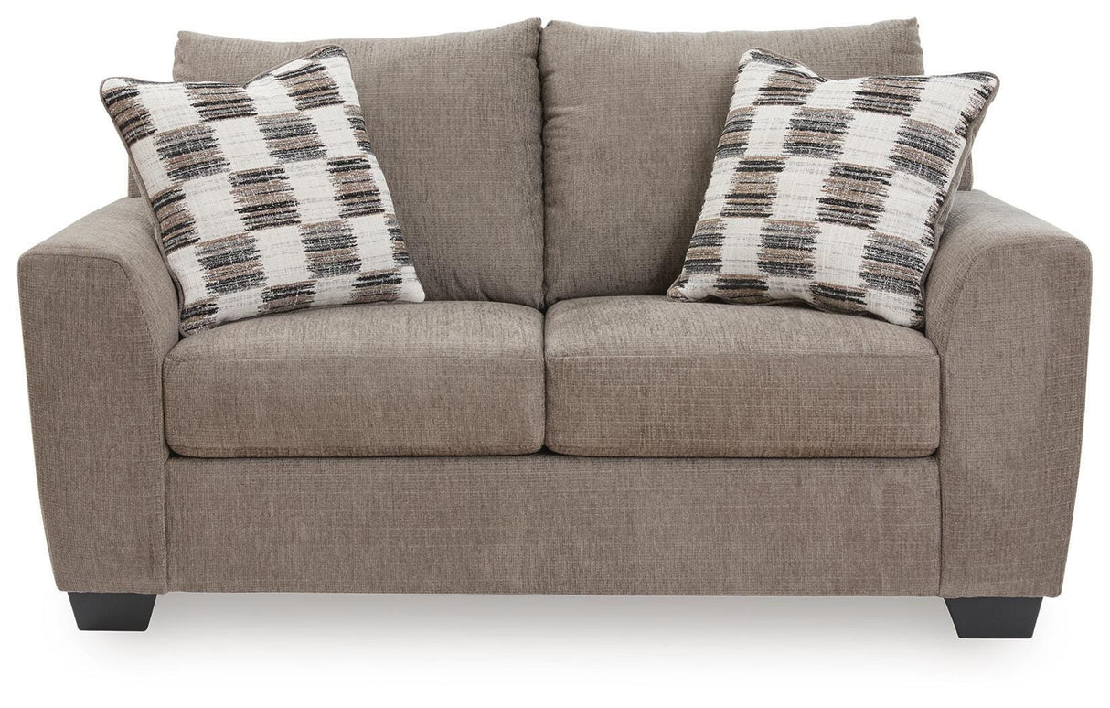 Loreo Truffle Loveseat from Ashley - Luna Furniture